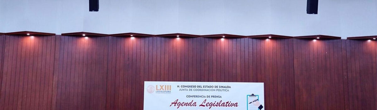 Presenta Congreso Agenda Legislativa Común para Primer Periodo Ordinario de Sesiones