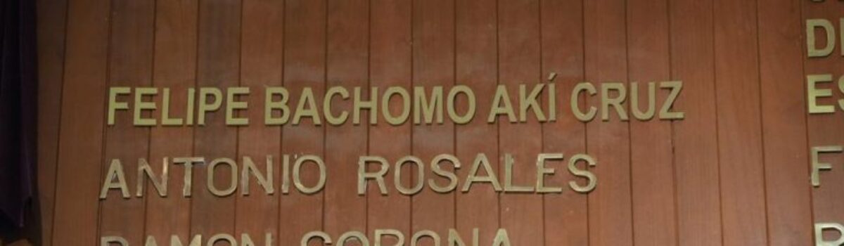 DEVELAN EL NOMBRE DE FELIPE BACHOMO AKI CRUZ EN EL MURO DE HONOR DEL CONGRESO DE SINALOA