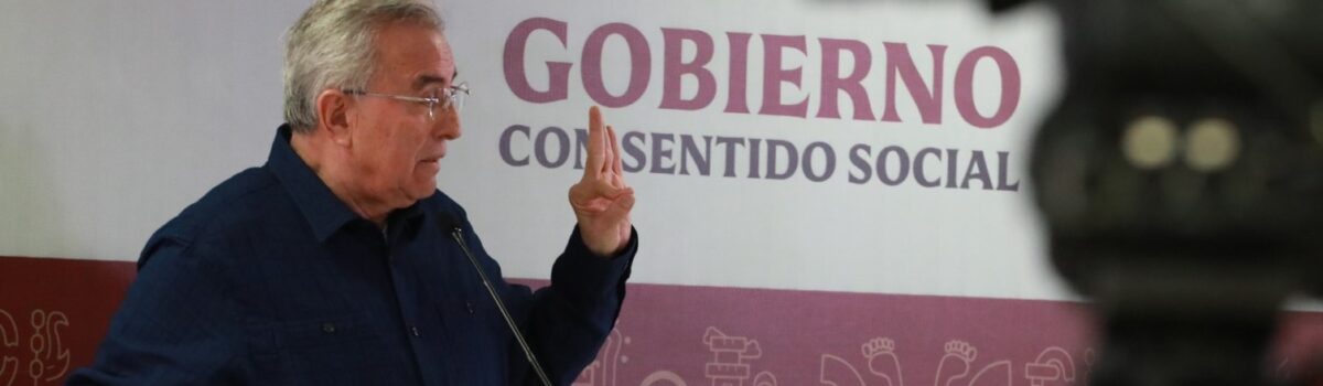 DESTACA EL GOBERNADOR ROCHA MOYA LA DISMINUCIÓN EN HOMICIDIOS Y FEMINICIDIOS.