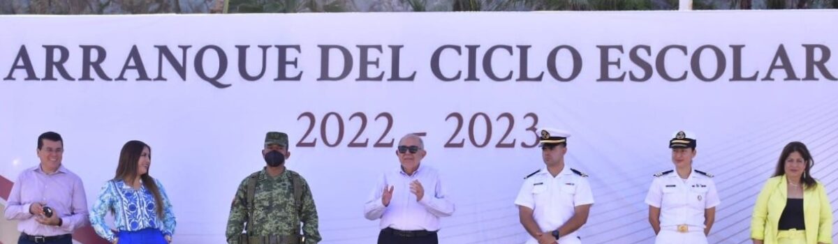 ALCALDE DE MAZATLÁN INVITA A ESTUDIANTES A PONER TODO SU EMPEÑO EN EL CICLO ESCOLAR 2022-2023