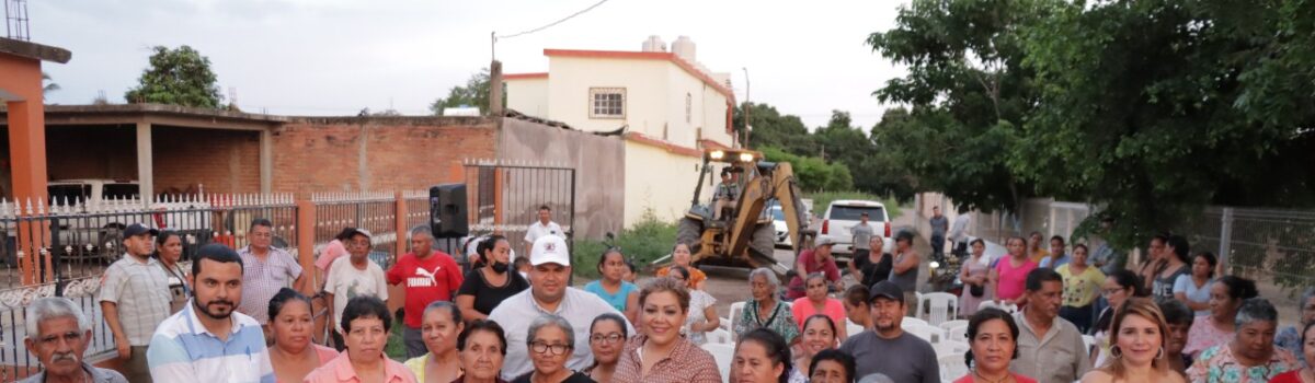 GOBIERNO DE ROSARIO INICIA CONSTRUCCIÓN DE RED DE DRENAJE EN APODERADO