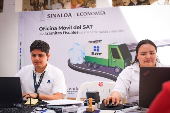 *La Oficina Móvil del SAT y el Bazar de Emprendedores Escala MX llegan a Navolato*