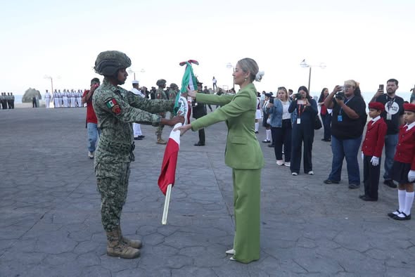 *Mazatlán reafirma su identidad y compromiso con la soberanía en el Día de la Bandera: Estrella Palacios*