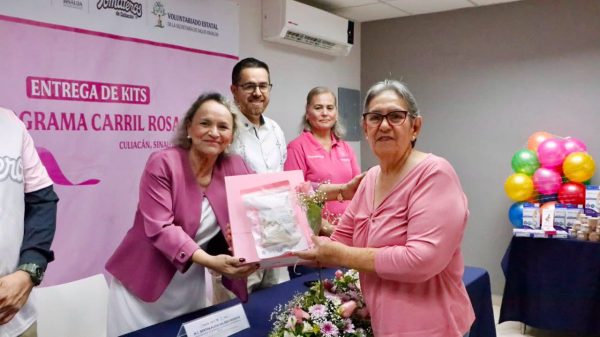 *Secretaría de Salud, Voluntariado Estatal y Club Tomateros entregan prótesis mamarias y brasieres porta prótesis a mujeres sobrevivientes de cáncer de mama*