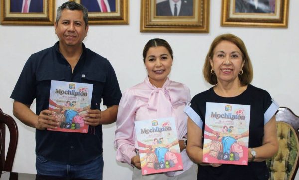 Anuncian en rueda de prensa la iniciativa «Mochilatón 2026» para apoyar la educación de la niñez escuinapense